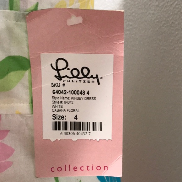 LILLY PULITZER VINTAGE KINSEY DRESS WHITE CABANA 4 - Picture 2 of 8